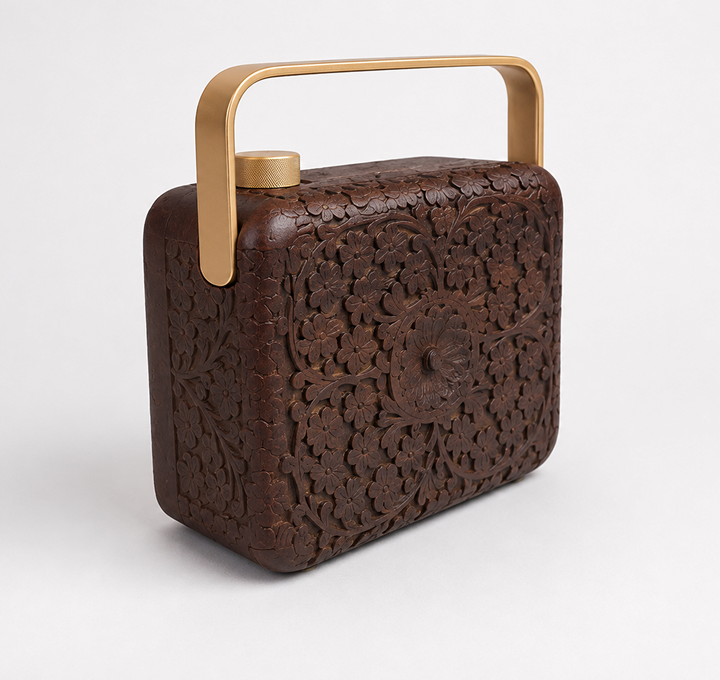 Handcrafted dhün speaker with patterned shell