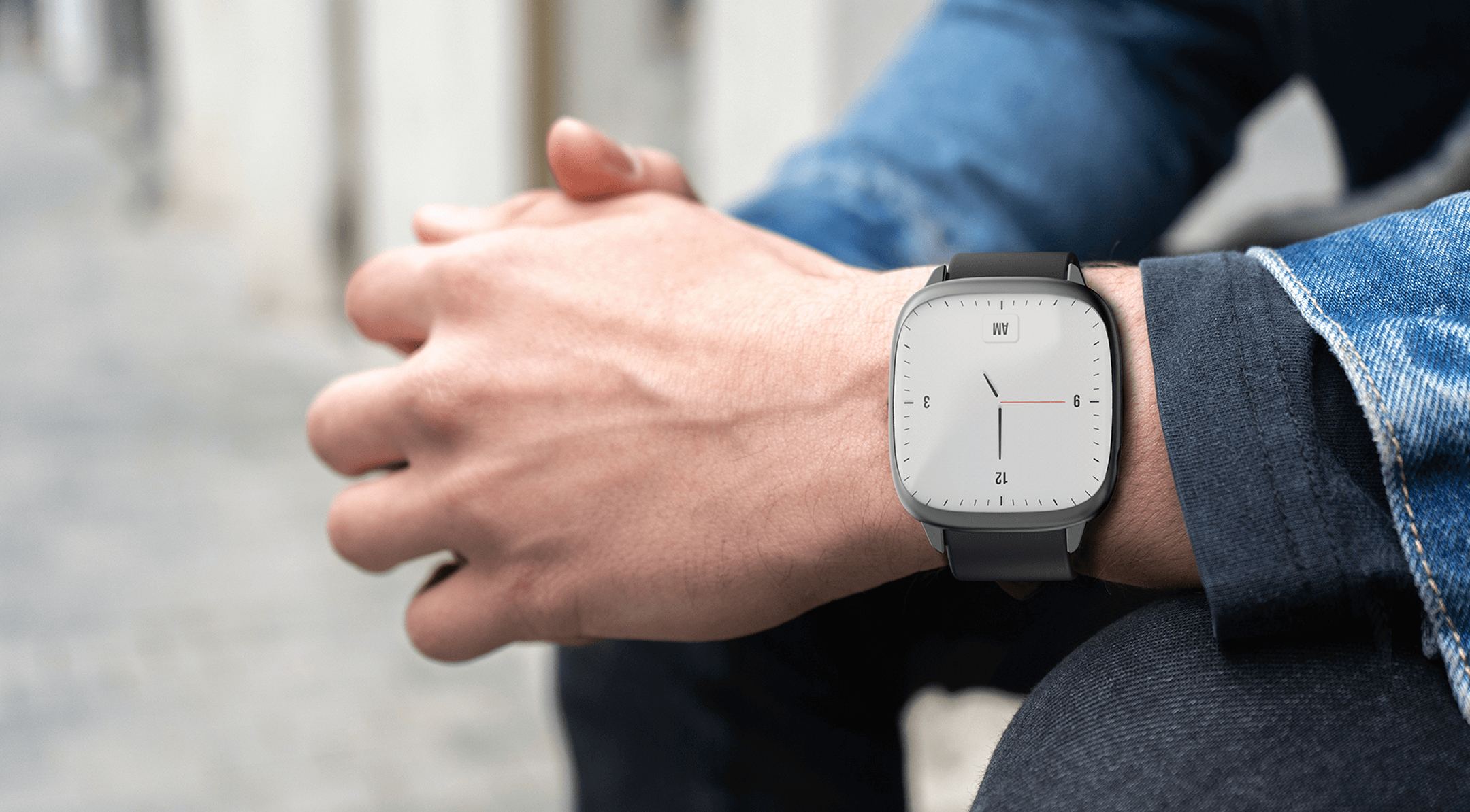 Ein watch worn on the wrist in daily use